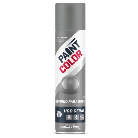 Tinta Spray Uso Geral Alum Nio P Rodas Paintcolor Ml