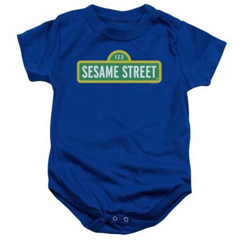 Sesame Street Logo Infant Snapsuit Months Smiths Food And Drug