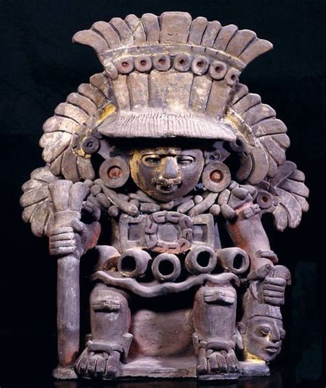 Urna Del Dios Iha Mahu Cultura Zapoteca Monte Alban Oaxaca Period