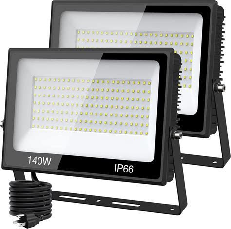 Olafus 2 Pack 750W Equivalent LED Flood Light Outdoor 140W Super