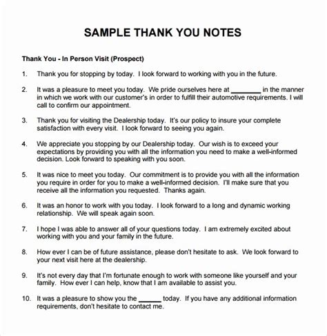 30 Thank You Notes For Lunch Example Document Template