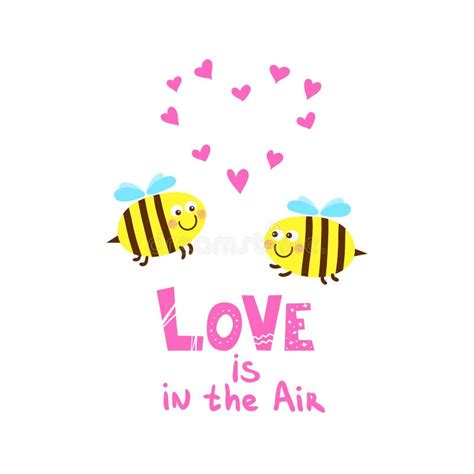 Two Cute Bees Love Stock Illustrations 61 Two Cute Bees Love Stock