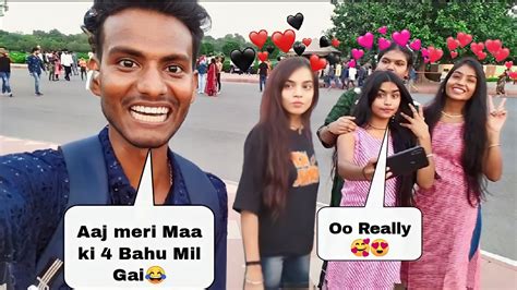 Aaj To Gajab Ho Gaya Mere Saath😎🤣tahir Vlog Flirting Prank Viral