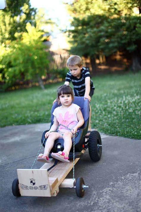 How to Build a DIY Wood Go-Kart with Car Seat - TheDIYPlan