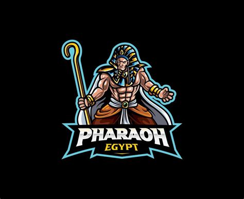 création de logo de mascotte de pharaon illustration vectorielle de