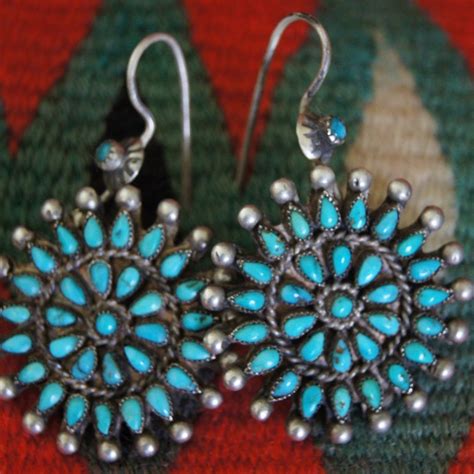 Vintage Zuni Earrings from uchizonogallery on Ruby Lane