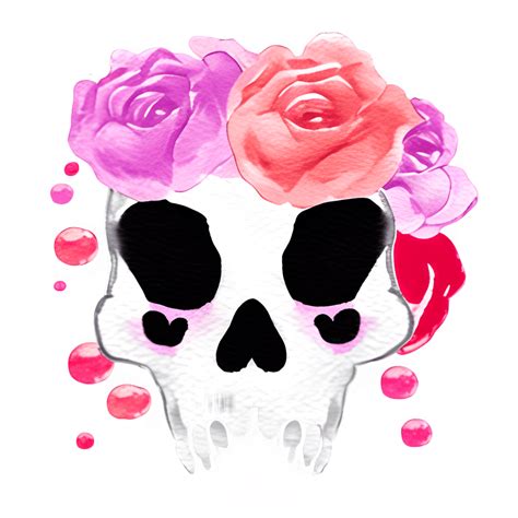 Women Sugar Skull with Beautiful Makeup Water · Creative Fabrica