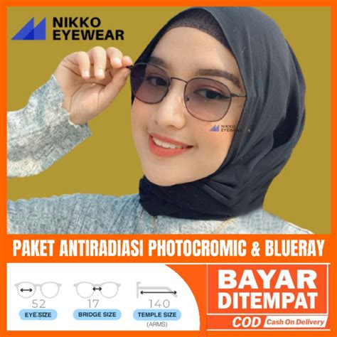 Jual Frame Kacamata 8261 Gratis Lensa Photocromic Gratis Lensa Blueray