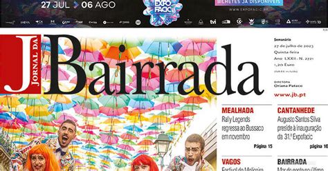 Capa Jornal Da Bairrada De 2023 07 27