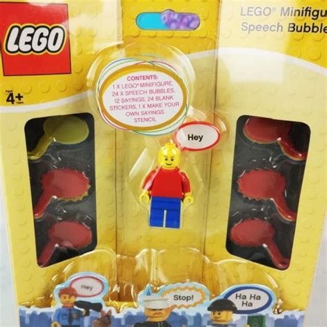 Lego Minifigure Speech Bubbles Toys Games Bricks Figurines On