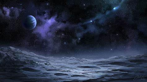 Hd Moonscape Wallpaper