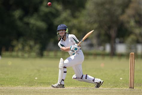 Girl Playing Cricket Stock Photo Download Image Now Sport Of