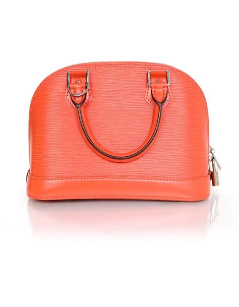 Louis Vuitton Orange Epi Leather Alma Bb Crossbody Bag For Sale At 1stdibs Louis Vuitton