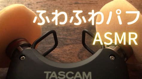 ASMR 声なし脳と鼓膜がゾクゾクする ふわふわパフでマイクを触る音 TASCAM DR 40X no talking YouTube