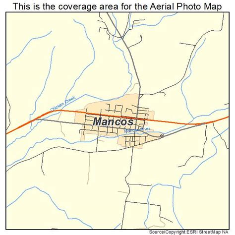 Aerial Photography Map of Mancos, CO Colorado