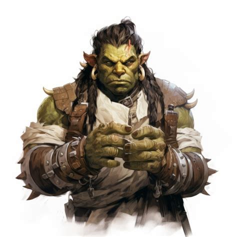 Premium Photo | Greeklooking Ogre With Sword Warcraft Character Portrait