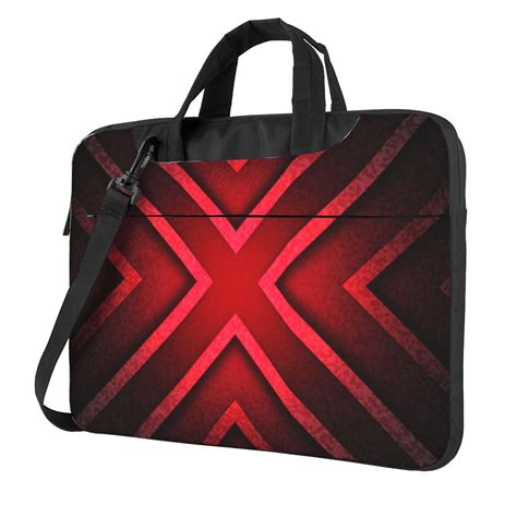 Red Grid Design Laptop Bag 156 Inch Laptop Or Tablet Business Casual Laptop Bag