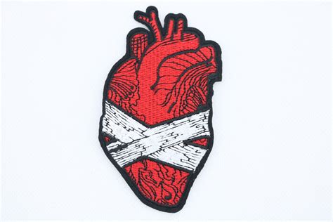 Broken Heart Patchbandage Heart Patchiron On Etsy