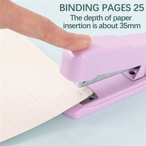 Macaron-Colored Metal Handheld Stapler | Labor-Saving Universal