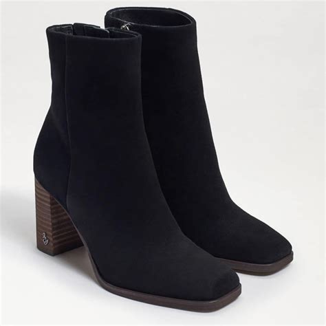 Sam Edelman Osten Ankle Bootie Black Suede Samedelmanaqsflo1n 108