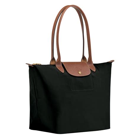Le Pliage Original L Tote bag Black - Recycled canvas | Longchamp PL
