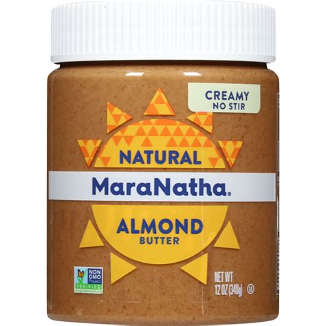 No Stir Almond Butter Creamy MaraNatha Nut Butters