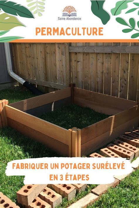 PDF Gratuit faire un potager surélevé en 3 étapes Potager surélevé