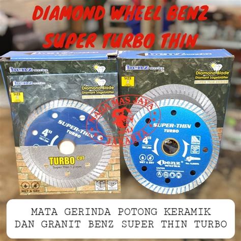 Jual DIAMOND WHEEL MATA GERINDA POTONG KERAMIK GRANIT 4 INCH BENZ