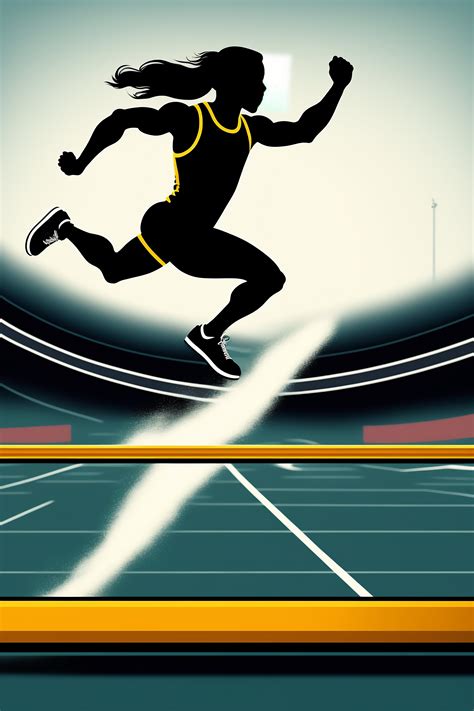 Lexica Cartoon Of A Person Leaping Over A Hurdle In Track And Field