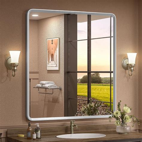 Amazon Golomo X Inch Silver Bathroom Mirror Silverirsh Paint