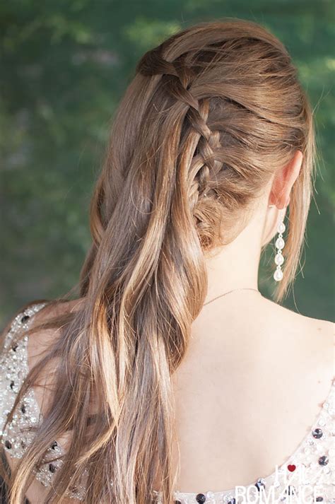 Vertical Waterfall Braid Hairstyle Tutorial Hair Romance