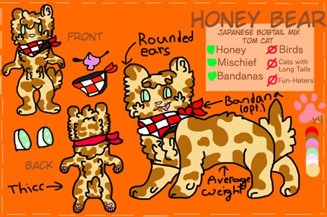 Honey Bear Ref Sheet By Streamflamexx On Deviantart