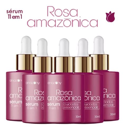 Rosa Amazônica Rosa Mosqueta Sérum Kit 5 Frascos Original