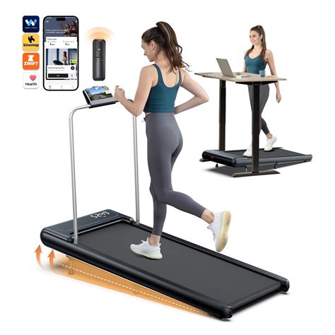 YZRUN 10% Incline Treadmill Walking Pad with Handle Bar Portable