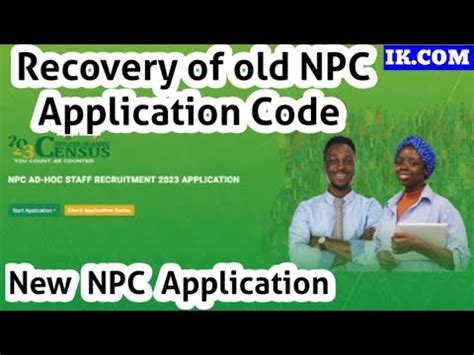 APPLY NOW NPC Ad Hoc Staff E Recruitment For 2023 Census Recovery Of