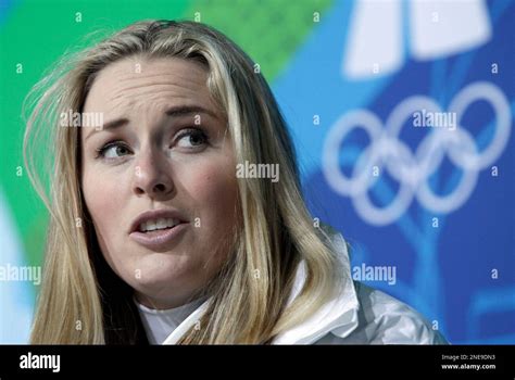 Lindsey Vonn Of The United States Meets The Media After Clinching The