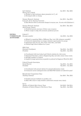 Resume Bio PDF