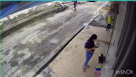 Vídeo mostra mulher sendo assaltada próximo a escola no Jacintinho