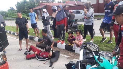 Kronologi Kecelakaan Di Arteri Mamuju Motor Beat Hantam Mobil Luxio