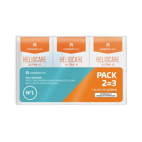 Heliocare Ultra D Pack 3x 30 Cápsulas Farmácia Camelo