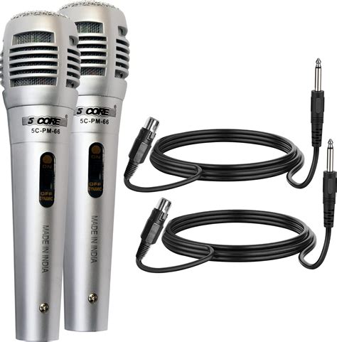 Amazon.com: Singing Machine Wired Microphone for Karaoke, (Black ...