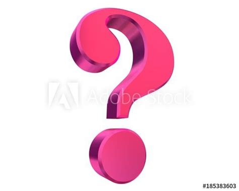 Question Mark 3d Pink Interrogation Asking Punctuation Query