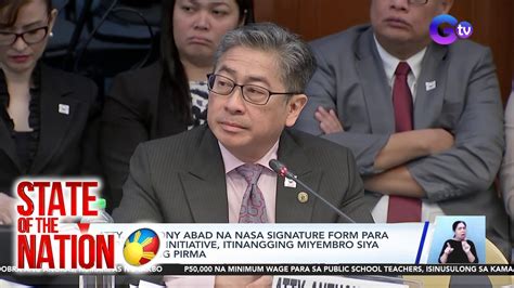 Atty Anthony Abad Na Nasa Signature Form Para Sa People S Initiative