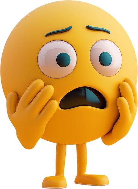 Yellow Angry Emoticon Emojis Premium Ai Generated Psd