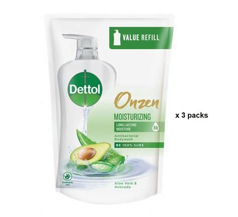 Dettol Onzen Nourishing Shower Gel Antibacterial Body Wash Aloe Vera