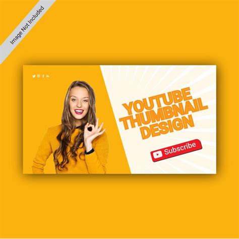 Premium Vector Vector Youtube Thumbnail Design Template