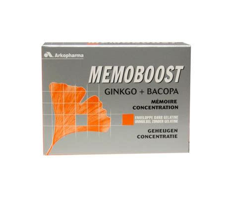 Memoboost Gingko Bacopa complément alimentaire Arkopharma