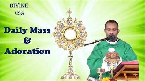 Live Aug 28 2023 Daily Mass And Adoration Divine Usa Fr Thomas Sunil Youtube