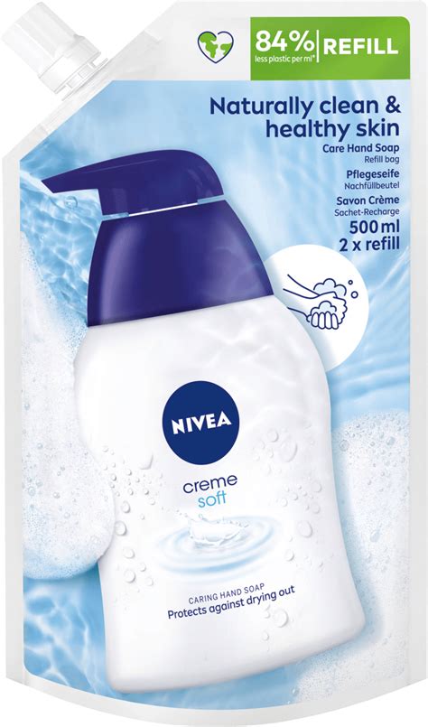 Nivea Flüssigseife Creme Soft Nachfüllpack 500 Ml Dauerhaft Günstig Online Kaufen Dm De