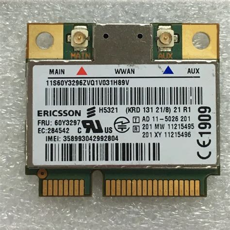 Ericsson H5321 Half Mini Pci E Wwan Card For Lenovo Thinkpad X230 T430 T430i W530 Series